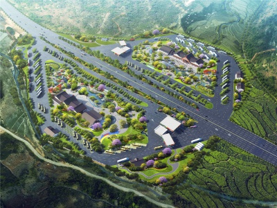 临清高速公路勐撒服务区项目景观设计