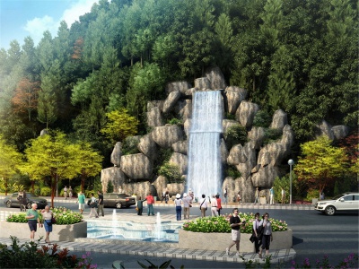 贵州凯里经济开发区售楼处景观设计