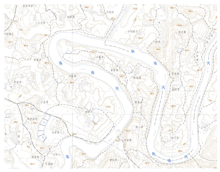 图 3 场地等高线地形图(作者自绘).png